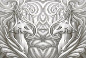 Фотообои DIVINO Decor -002 Девушки Барельеф 400х27
