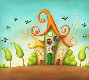Фотообои Divino Decor/B коллекцияB-030Сказочные домики 300х27