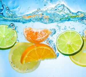 Фотообои Divino Decor/B коллекцияB-042Цитрусы в воде 300х27