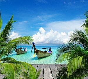 Фотообои Divino Decor/B коллекцияB-069К лодкам300х27