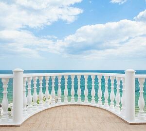 Фотообои Divino Decor/D коллекцияD-040Балкон с видом на океан300х270 см