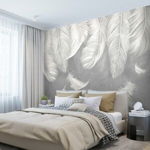 Фотообои флизелиновые встык VEROL Перья 400х283 см