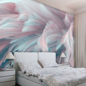 Фотообои флизелиновые встык VEROL Розовые перья 400х283 см