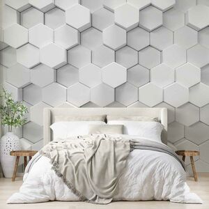 Фотообои флизелиновые встык VEROL Шестиугольники 3D 500х283 см
