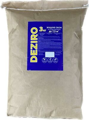 Жидкие обои DEZIRO ZR09-3000, 3кг, оттенок светло-золотой