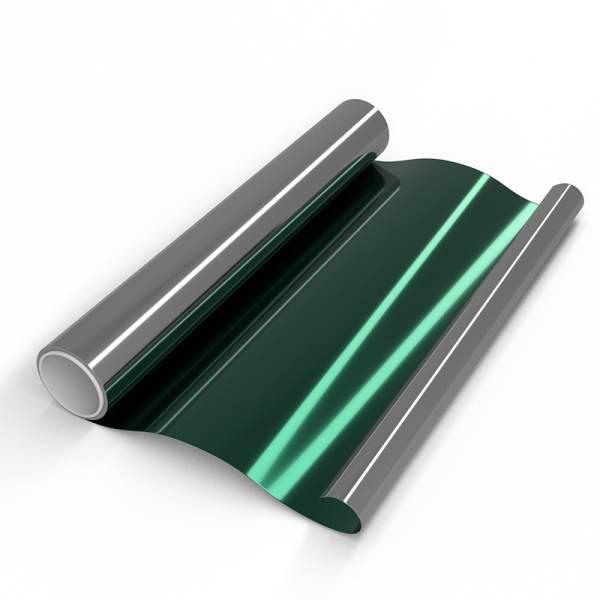 Пленка зеркальная солнцезащитная для окон ControlTek R GREEN 15 зеленая Размер75х500см