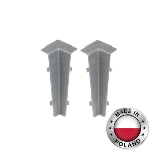 Угол Cezar CORNER-IN-CEZAR-HI-LINE-201-BRUSHED-ALUM-2-X10, Брашированный Алюминий, 2x1